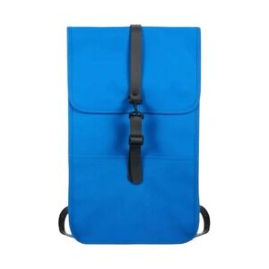 Rains Solid W3 Waves Backpack Blue Black PU Waterproof Adjustable Shoulder Strap
